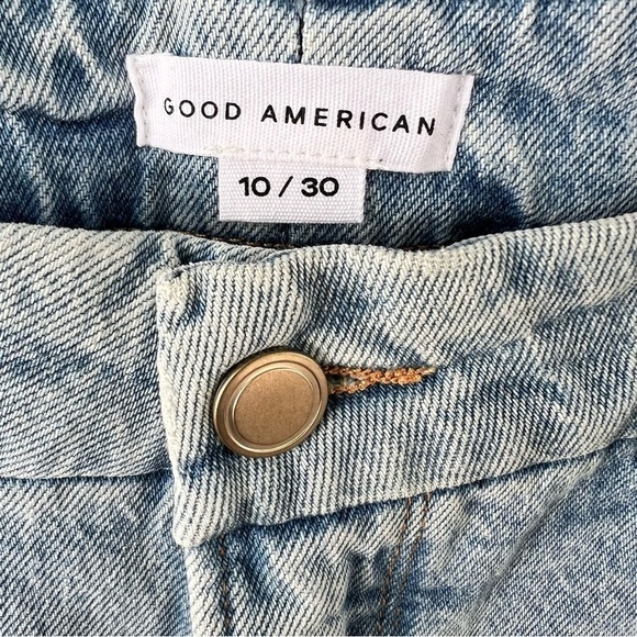 GOOD AMERICAN GOOD GIRLFRIEND HIGH SIZE 30/10 LIGHTWASH JEANS NWT - Picture 4 of 8